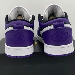 Nike Air Jordan 1 Low Court Purple white black